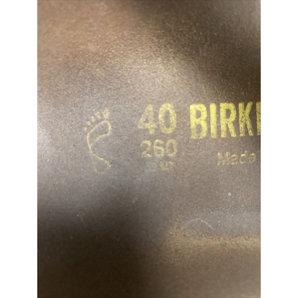 Birkenstock Gizeh Leather Thong Sandals Womens Size 40 US 9 Brown Coffee - Picture 8 of 8